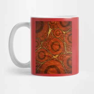 Rust Rivers Abstract Kintsugi Abstract Mug